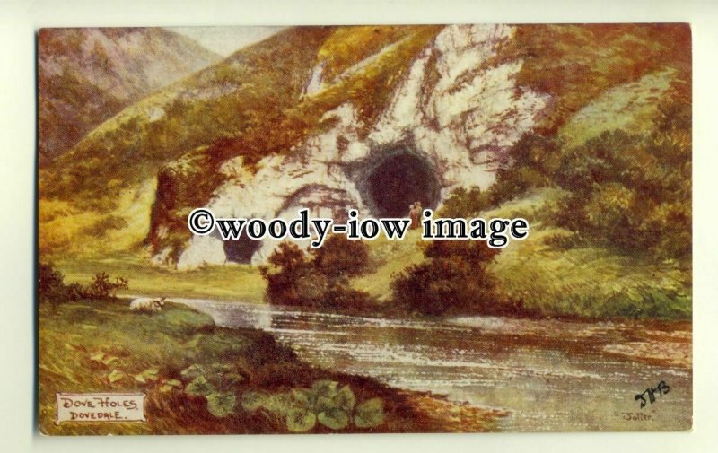 ar0390 -  Dove Holes, Dovedale  Derbyshire Dales - Artist - D.W.B. -  Postcard