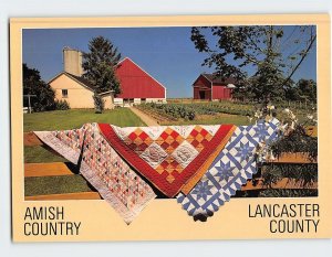 Postcard Greetings from The Amish Country Lancaster County Pennsylvania USA