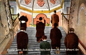 Canada Quebec Ste Anne de Beaupre Scaala Santa Holy Stairs 1931