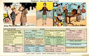 Comic - Student's Special Report Card