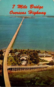 Florida Keys Seven Mile Bridge Over Pigeon Key 1970