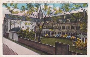 The Old Archbishopric and Church of St Mary - New Orleans, Louisiana WB