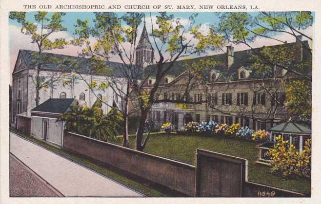 The Old Archbishopric and Church of St Mary - New Orleans, Louisiana WB