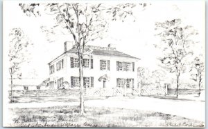 Postcard - The Salem Towne House, Old Sturbridge Village, Massachusetts USA