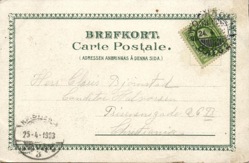 sweden, STOCKHOLM, Strandvägen och Narvavägen fran Djurgarden (1903) Stamp