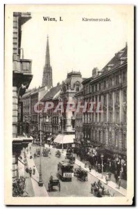 Austria Wien Asutria Old Postcard Karntnerstrasse