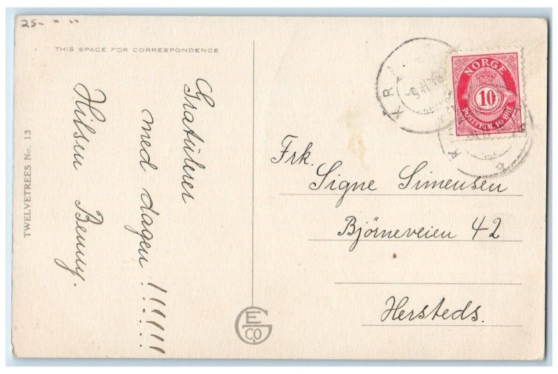 c1910's Couple Fat Woman Stalker Where'd Yu Git Th Crowd Twelvetrees Postcard 