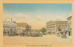 Maine Lewiston View Of Main Street