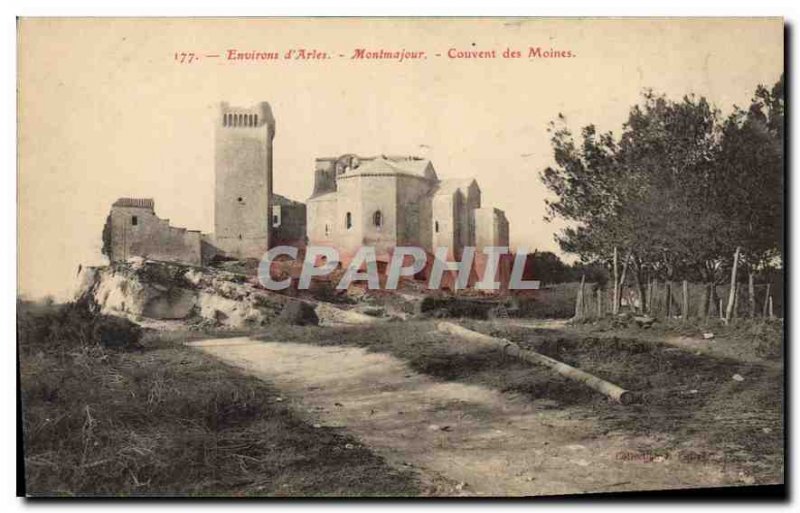 Old Postcard Environs Arles Montmajour Couvent des Moines