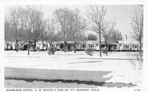 Fort Morgan Colorado Ramblers Motel Vintage Postcard AA79852