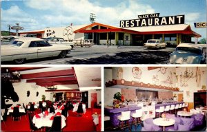 Mr Ed's Black Oak Restaurant & Coffee Shop, Paso Robles CA Vintage Postcard S77