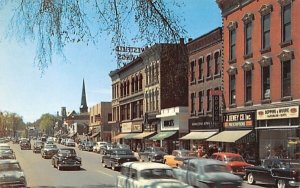 View down Elm Street in Westfield, Massachusetts