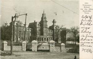 c1906 Printed Postcard; Tennessee School for the Blnd, Nashville TN Posted