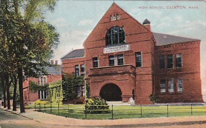 High School Clinton Massachusetts 1908