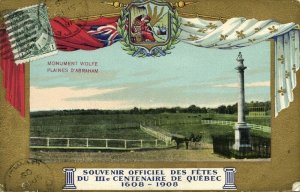 canada, QUEBEC, Monument Wolfe, Plaines d'Abraham, 300 Years Quebec 1608-1908