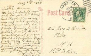 Salisbury Beach Massachusetts Rough Surf 1909 Postcard