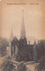 Oxford Ohio Methodist Episcopal Church Antique Postcard J51199