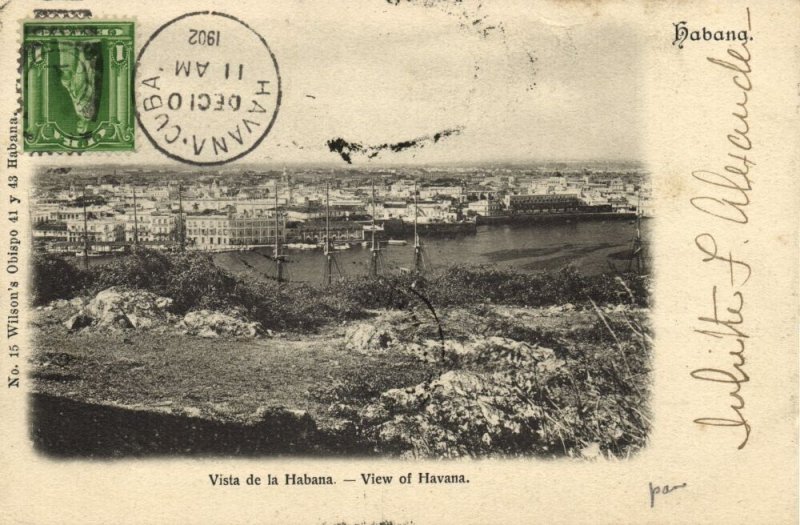 cuba, HAVANA, Vista de la Habana (1902) Postcard