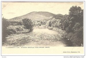 Ascutney Mountain From Lottery Bridge, Claremont, New Hampshire, 1900-1910s