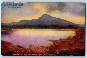 1910 Denver Colorado Postcard Carter Trout Lake Moffat Road Furnished Cottages