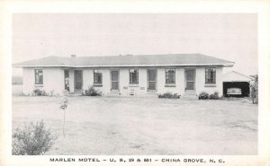 China Grove North Carolina Marlen Motel Vintage Postcard AA31700