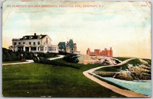 1909 Mr. Clarence Dolans Residence Bellevue Ave. Newport Rhode Island Postcard
