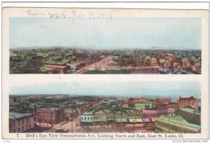 2-Views, Bird's Eye View Pennsylvania Ave. Looking North & East, East St. Lou...