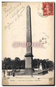 Old Postcard Paris Concorde Square The Obelisk