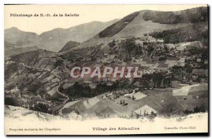 Old Postcard Pilgrimage N D of La Salette Village Ablandins