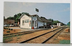 Plains Ga Old Railroad Depot Carter Headquarters Postcard K8