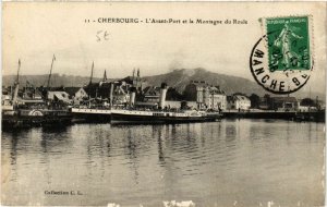 CPA CHERBOURG - L'Avant-Port et la Montagne du Roule (589210)