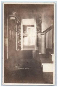 c1910s Hotel Inn Interior Baldpate Series Georgetown MA RPPC Photo Postcard