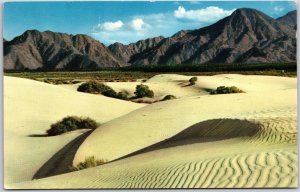 Desert Sand Dunes Palm Springs Palm Valley California CA Picturesque Postcard