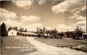 RPPC Yardarm Hotel and Restaurant, Searsport ME Vintage Postcard B37