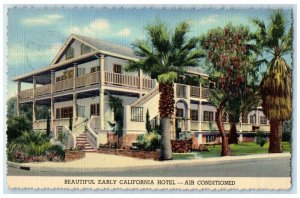 1942 Guenther's Murrieta Mineral Hot Springs Hotel Murrieta California Postcard