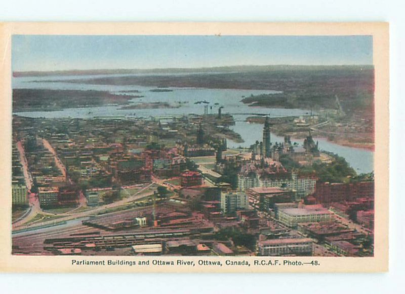 1930's RIVER SCENE Ottawa Ontario ON AE6916