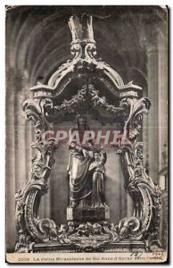 Old Postcard Miraculous Statue of St. Anne of Auray in the ark