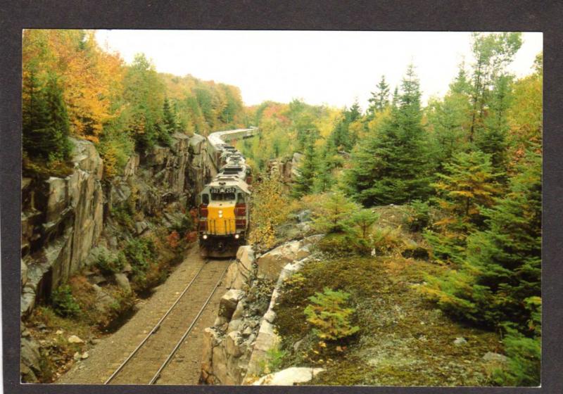 ON Algoma Central Railroad Train ONTARIO CANADA Carte Postale PC