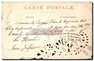 Old Postcard Fantasy Flowers Embroidery