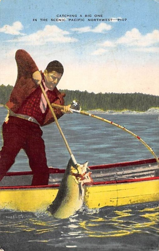 Catching a Big One Pacific Northwest Fishing 1951 