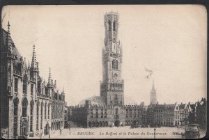 Belgium Postcard - Bruges - Le Beffroi Et Le Palais Du Gouverneur  RS4326