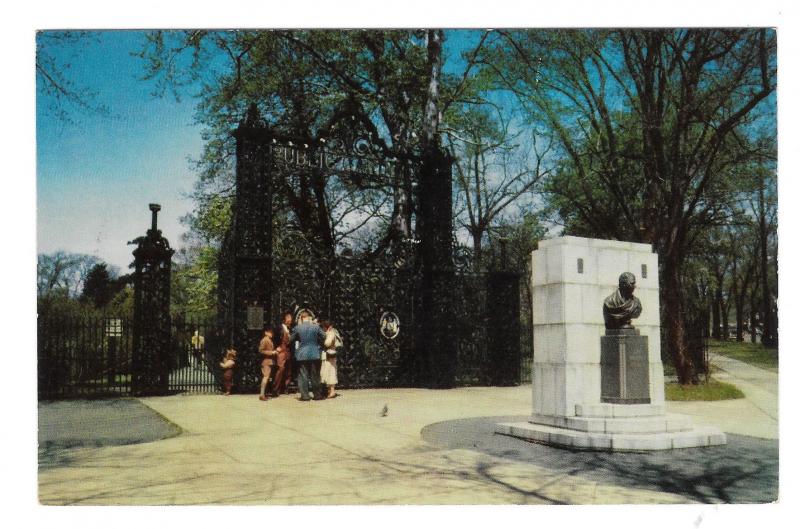 Sir Walter Scott Memorial Canada Halifax Nova Scotia Park Entrance  Postcard