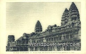 An Kor Vath, Aile Est de la FaÁade Ruines D'Angkor Cambodia, Cambodge Stamp ...