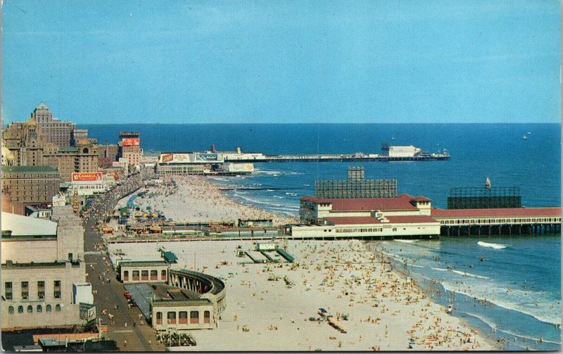 Atlantic City NJ New Jersey Panoramic View Postcard UNP VTG Koppel Unused 