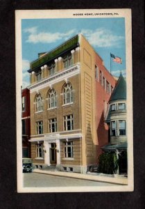 PA Moose Home Uniontown Penn Pennsylvania Postcard