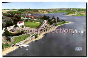 Postcard Old Lake Eguzon beach Chambon