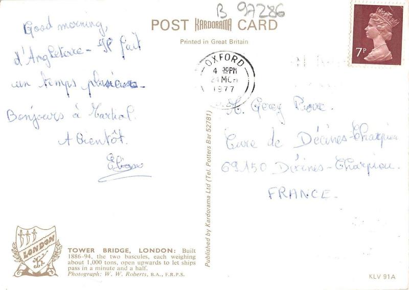 B97286 tower bridge  london uk