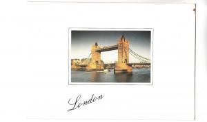 BF16460 tower bridge  london united kingdom front/back image