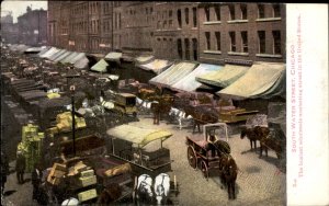 Chicago Illinois South Water Street Market Vendors c1900-20s Vintage Postcard