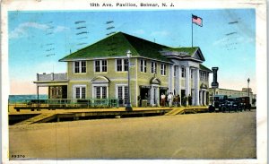 1920s 10th Ave Pavilion Belmar New Jersey Postcard